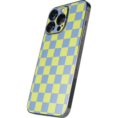 Neon Checkered iPhone 16 Pro Skin
